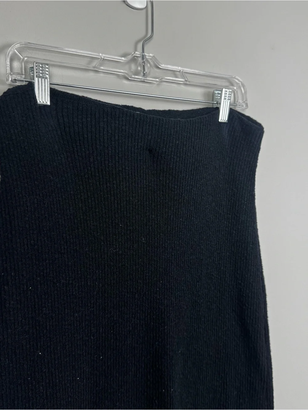 FREE PEOPLE | FP BEACH Black Ribbed Knit Maxi Skirt Women's Size Medium